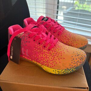 NWT NOBULL Neon Glitch Pink Trainers | Size 5.5